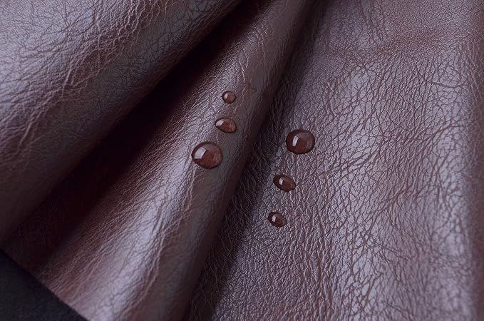 Wento Thick Faux Leather Fabric Soft Skin Grain PU Leather - Image 4