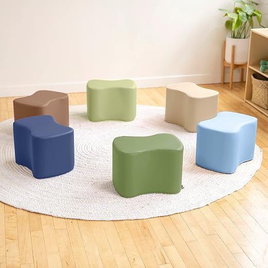 ECR4Kids SoftZone Toddler Modular Stool Seating Set, Classroom Furniture - Image 10