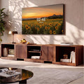 IRONCK TV Stand for 55-80 Inches TVs, Extendable Corner Entertainment Center by IRONCK