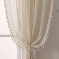WAZZIO Boho Crochet Curtains for Living Room Lace Curtains 84 Inches Long 2 by WAZZIO