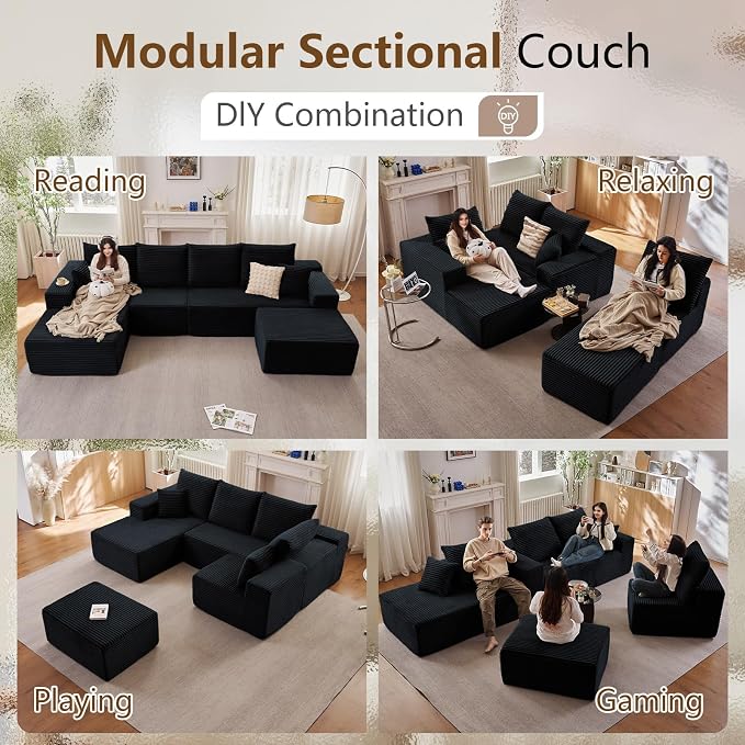 135" Modular Sectional Sofa - Image 7