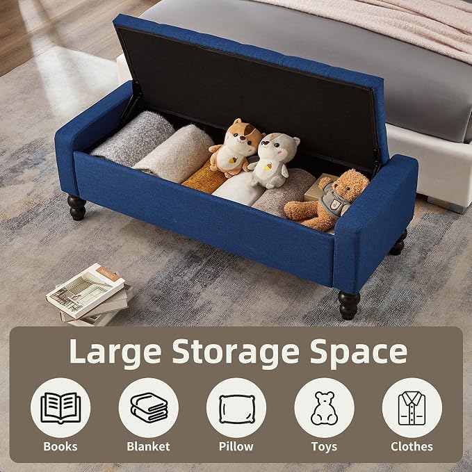 50" W Storage Ottoman Bench - Image 3