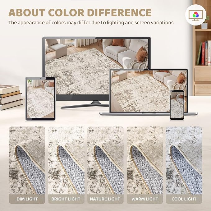 UERMEI 10x12 Area Rug Living Room Rugs - Image 4