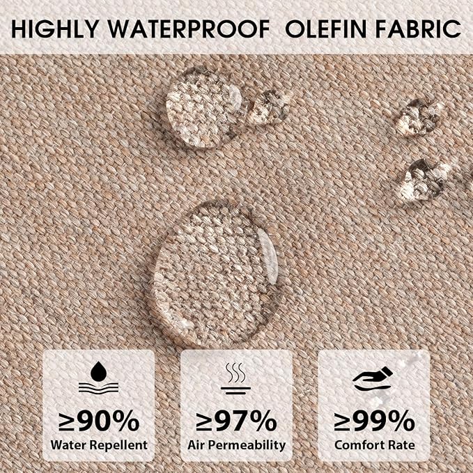 Rocking Chair Cushions with Pillow, Waterproof and Fade-Resistant Thicken - Image 3