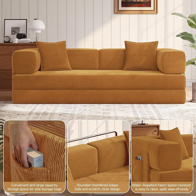 MoonSpeak 78.8''Sleeper Couch Bed - Image 5