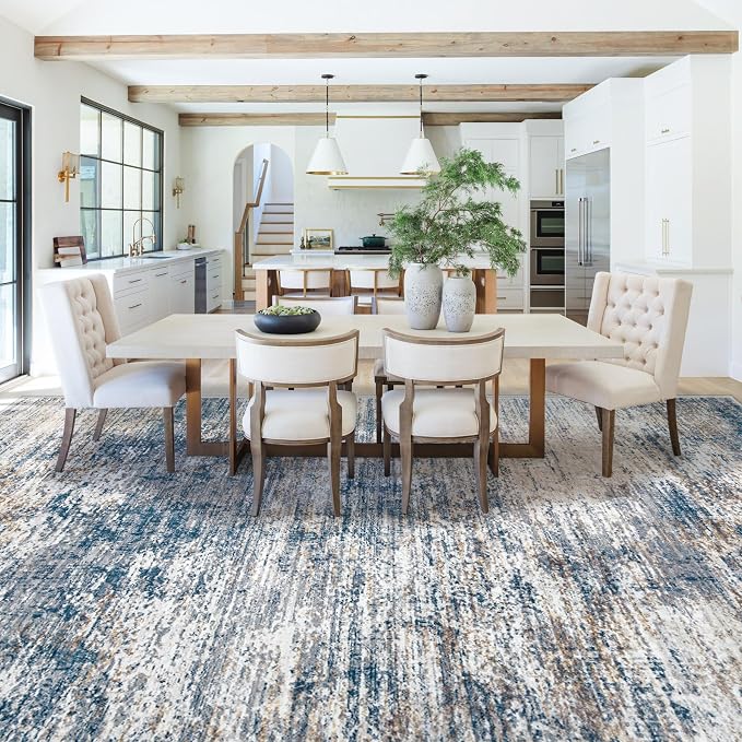 XLUEZ 9x12 Area Rug for Living Room, Washable Modern Abstract Large Area Rug - Image 6