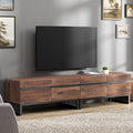 WAMPAT Modern TV Stand for 50-75 Inch TVs, Wood Entertainment Center by WAMPAT