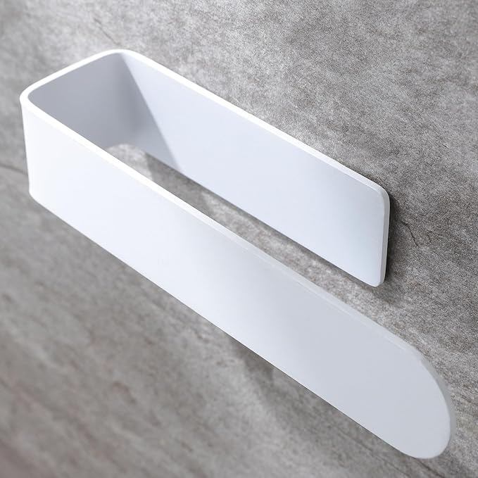 Taozun White Towel Rack, Self Adhesive Hand Towel Holder Towel Ring, Stainless by Taozun