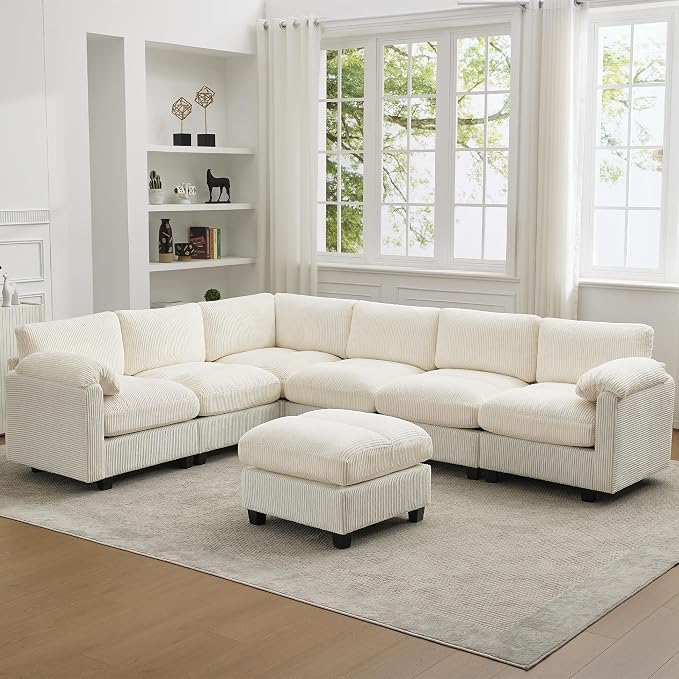 114'' V-Shaped Sectional Cloud Couch by HATPPTO