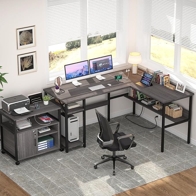 Unikito Reversible L Shaped Desk - Image 8