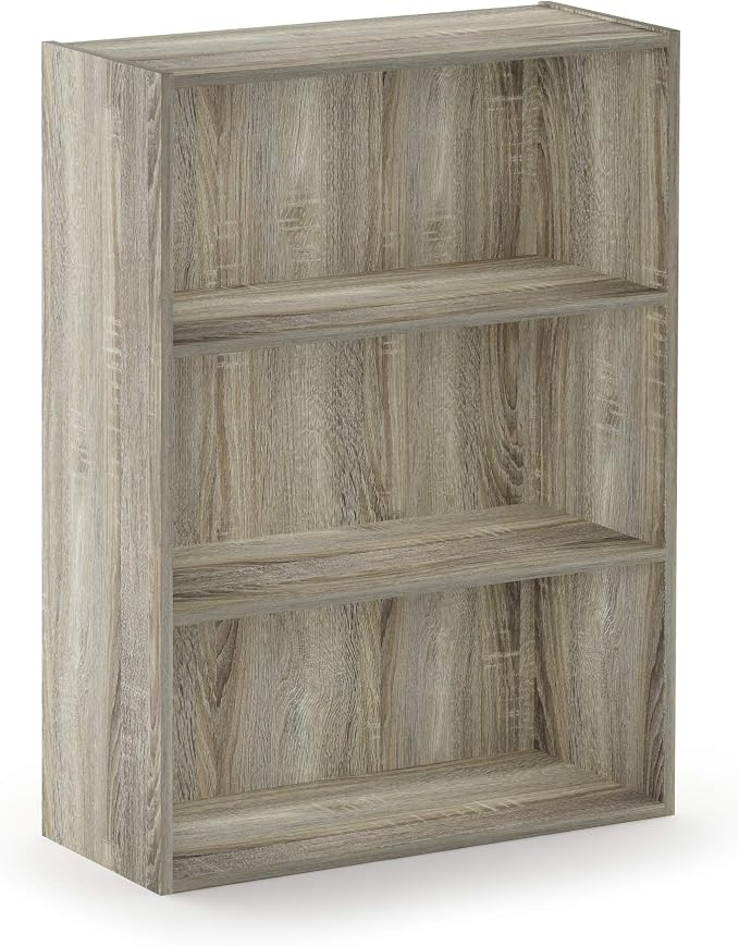 Furinno PASIR Book Shelf, 3-Tier Bookshelf, Storage Shelves Bookcase, 9.7 x - Image 6