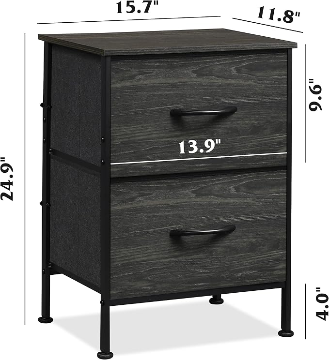 WLIVE Nightstand, Nightstand - Image 4