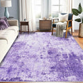 Washable Area Rugs 10'x14 Non-Slip Modern Abstract Soft by RELEANY