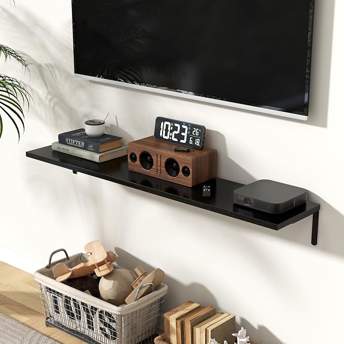 Fun Memories Deep Floating Shelves, 48W x 8D Floating Shelves Set of 2 - Image 2