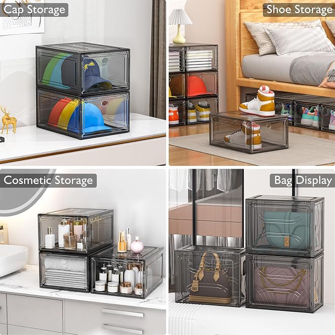 7 code Large Clear Shoe Boxes Organizer【Thicker Material】 Stronger Shoe Box - Image 7