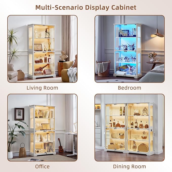 LELELINKY Farmhouse Display Cabinet - Image 8