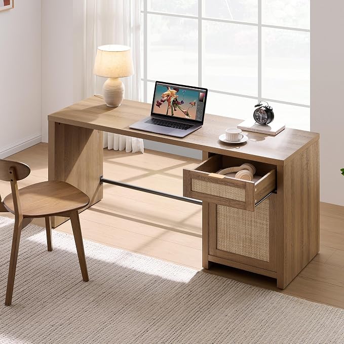SICOTAS Rattan Executive Desk - Image 6