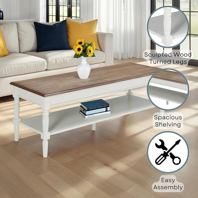 Convenience Concepts French Country Coffee Table 48" - Image 5