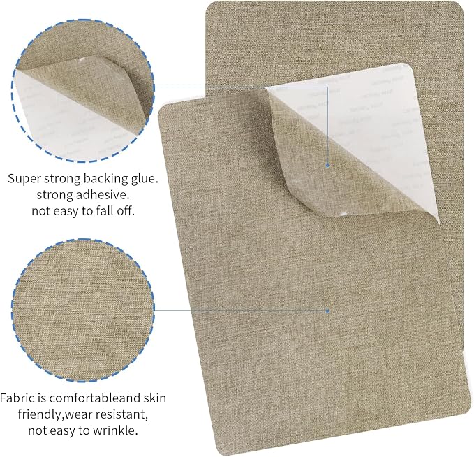 SYLVASS 8x11 Inch Fabric Repair Patches, Self-Adhesive Linen Patch - Image 3