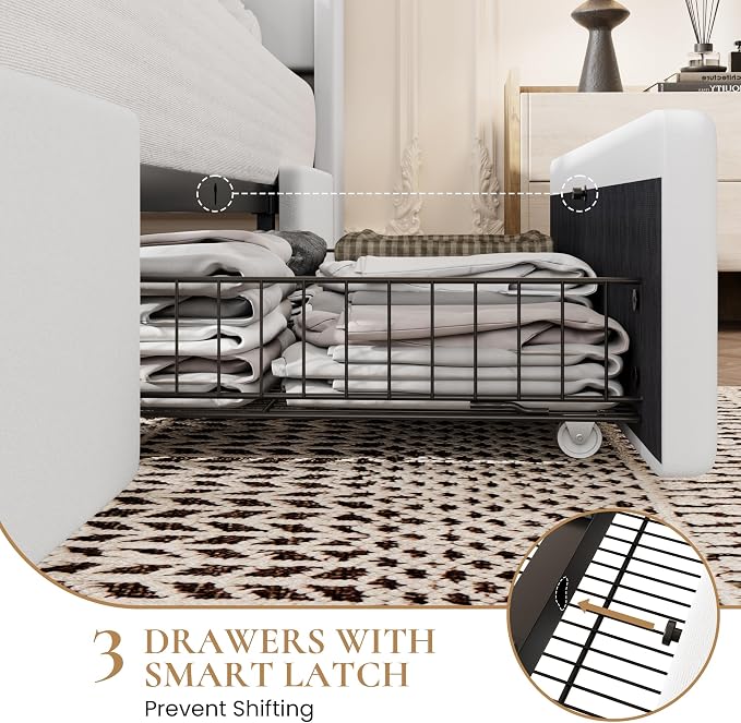 SHA CERLIN Full Size Bed Frame - Image 6