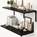 Fun Memories Floating Shelves for Wall, 12 Inch Deep Floating Shelves Set of 2 by FunMemories