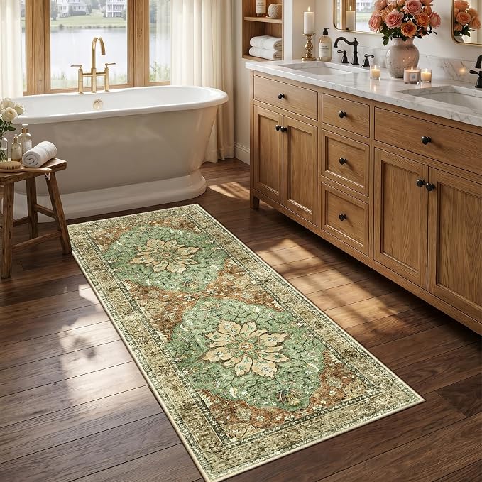 RELEANY Area Rugs 2'6"x5' Runner Rug Non Slip Washable - Image 2
