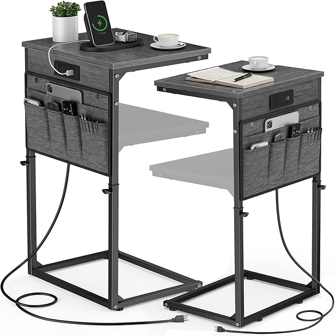 Vagusicc C-Shaped End Table Set of 2 by Vagusicc