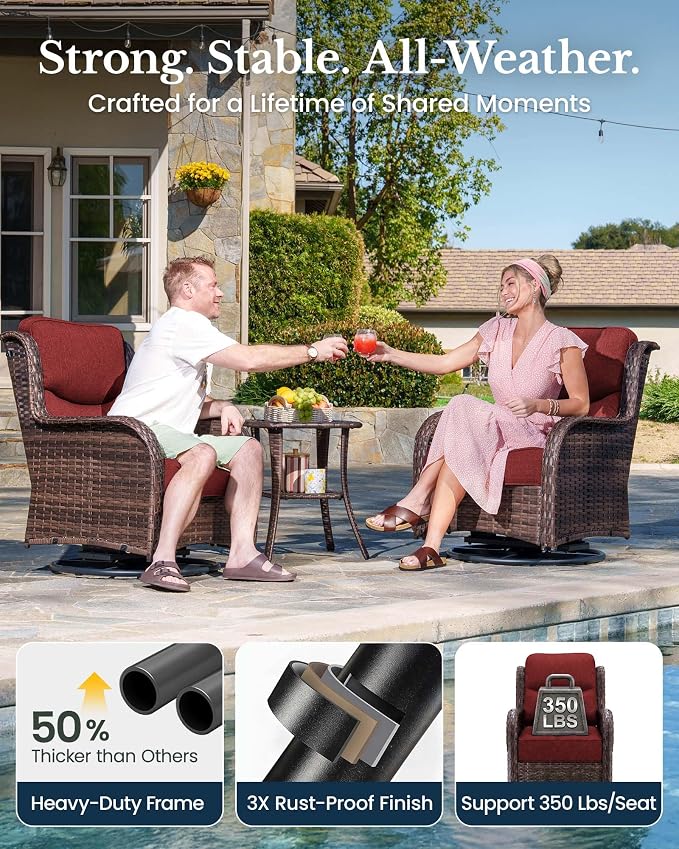HILLGA 6-Piece Luxury Patio Furniture Set - Image 6