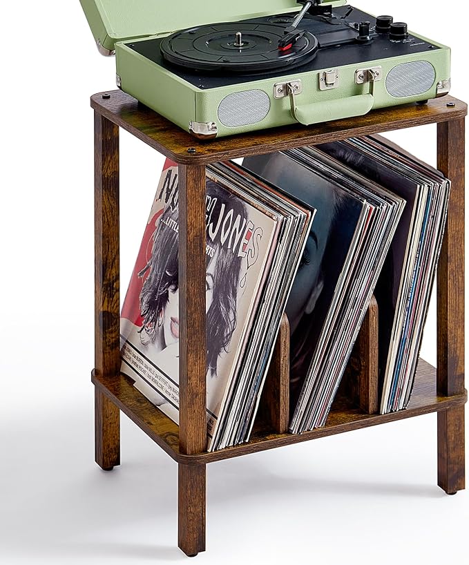 LELELINKY 2-Tier Record Player Stand by LELELINKY
