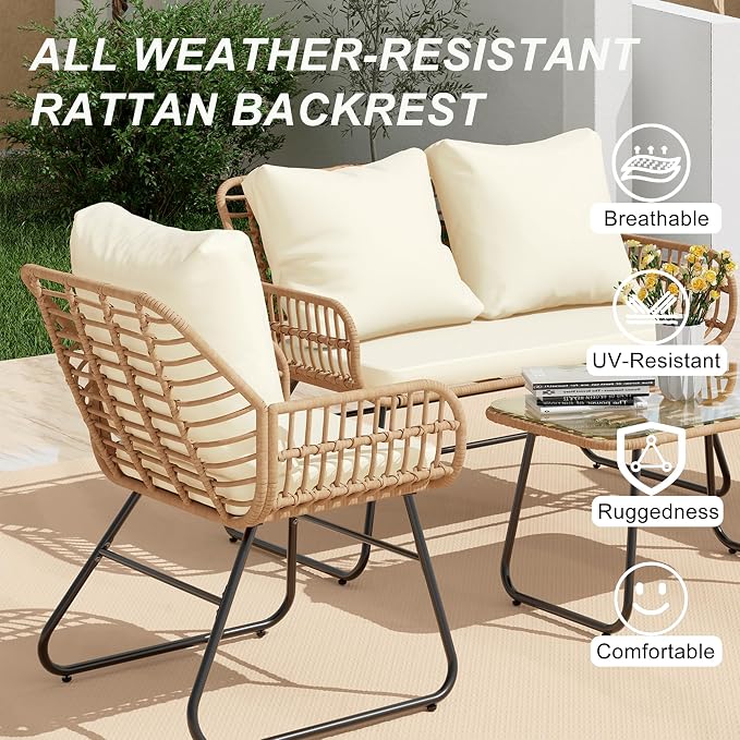 LEX CRAFT 4-Piece Outdoor Patio Furniture Set - Image 2