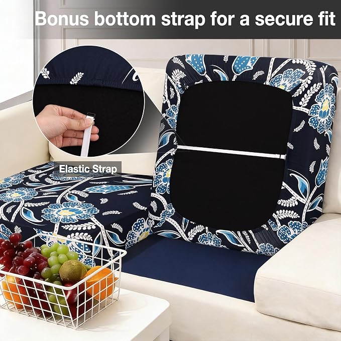 hyha 12Pcs Patio Cushion Covers, Stretch Outdoor Couch Cushion Covers, Washable - Image 4