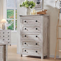 T4TREAM Farmhouse 5 Drawers Dresser Chests by T4TREAMFurniture