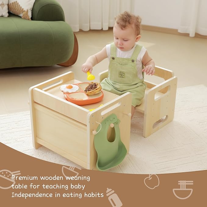 bpmfkid Montessori Weaning Table and Chair Set - Image 6