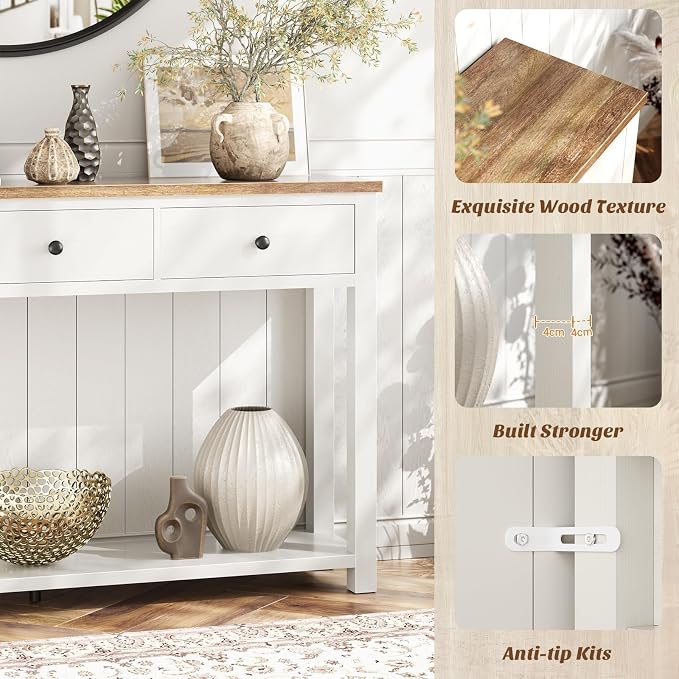 Homieasy Farmhouse Console Table - Image 7
