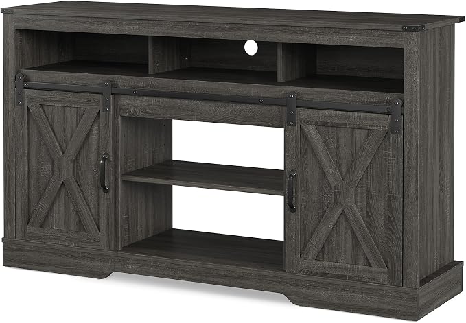 RoyalCraft Fireplace TV Stand for 65+ Inch TV, Rustic Media Console - Image 9