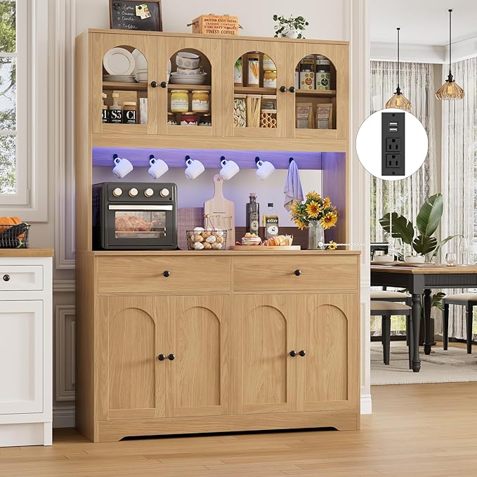 HIFIT 71" LED Kitchen Pantry Cabinet - Image 2