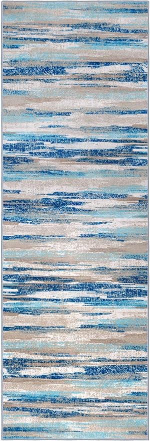 Lansny Modern Abstract Runner Rug 2.6x18 - Image 9