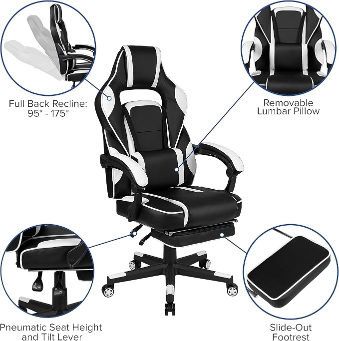 Flash Furniture X40 Gaming Chair Racing Ergonomic Computer Chair - Image 4