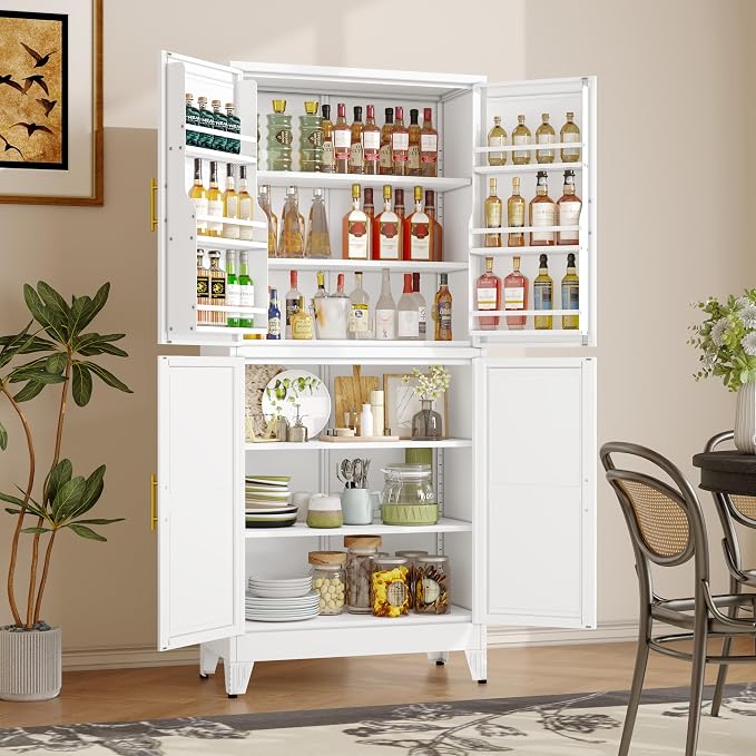 GAIOUS 74.8" Tall Metal Food Cabinet, Storage Cabinets - Image 3