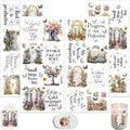 4 Sheets Rub on Transfers for Crafts, Gardens and Butterflies Furniture by Dorsbaby