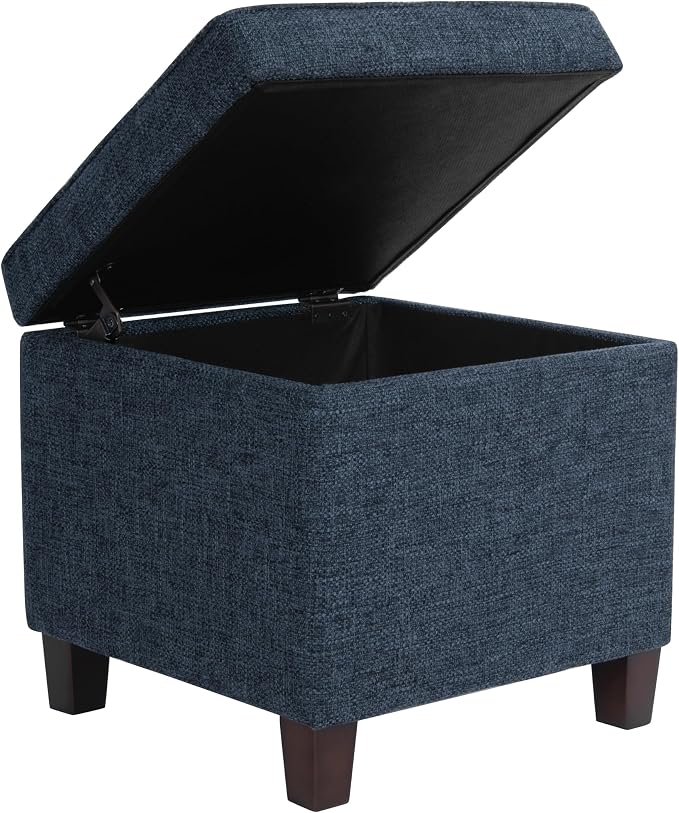 Homepop Square Tufted Storage Ottoman - Image 6