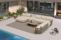 PURPLE LEAF Patio Furniture Set, 7-Piece L-Shaped Patio Conversation Sets by PURPLELEAF