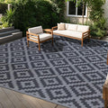 SAND MINE Waterproof Outdoor Rug, Plastic Reversible Rug, Modern Area Rug by SANDMIND