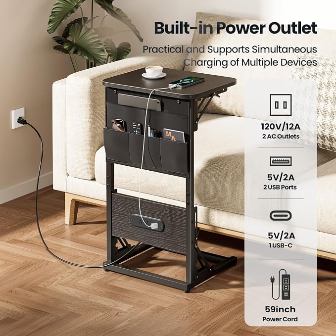 HLDIRECT C Shaped End Table - Image 4