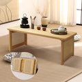 Foldable Japanese Floor Table Lightweight, No Assembly Required, Eco-Friendly by Unknown