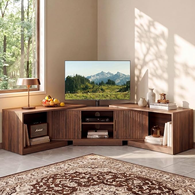 IRONCK TV Stand for 55-80 Inches TVs, Extendable Corner Entertainment Center - Image 8