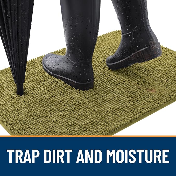 OLANLY Dog Door Mat for Muddy Paws 47x32, Absorbs Moisture and Dirt, Absorbent - Image 2