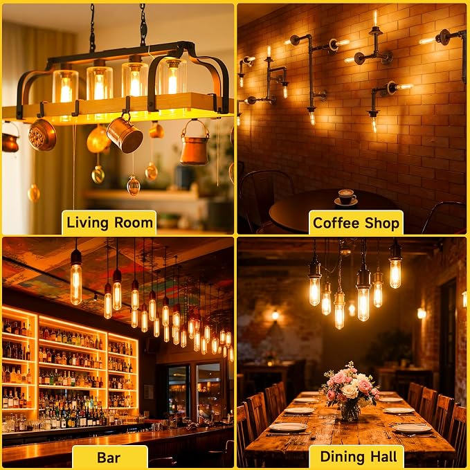 T10 Tubular Light Bulbs 60 Watt Incandescent Light Bulb, T10 Bulb, 120V 60W - Image 7
