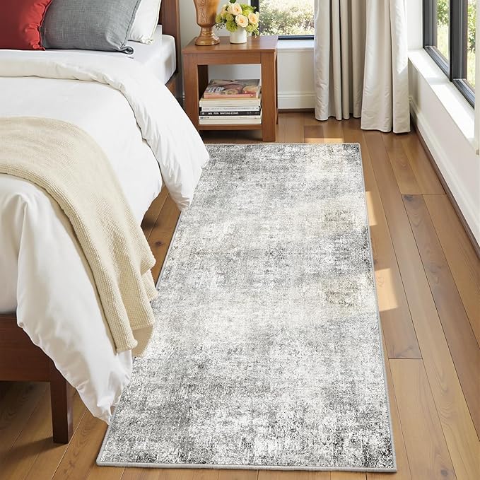 Washable Area Rugs 2'x10' Non-Slip Modern Abstract Soft - Image 4