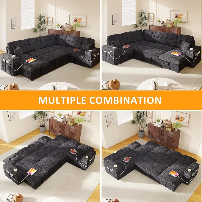 Modular Sectional Sleeper Sofa - Image 7